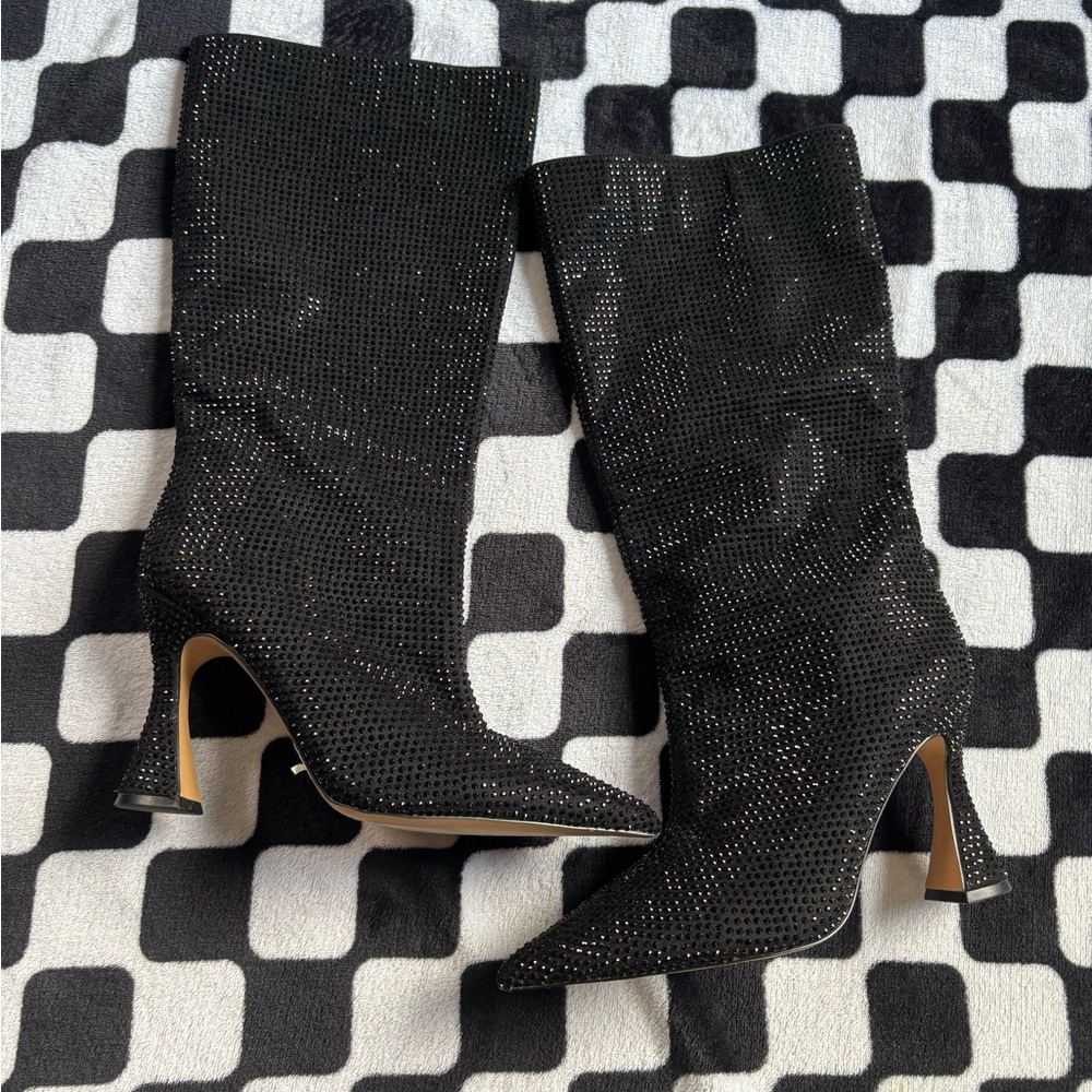 ALDO Black Rhinestone Women's Boots